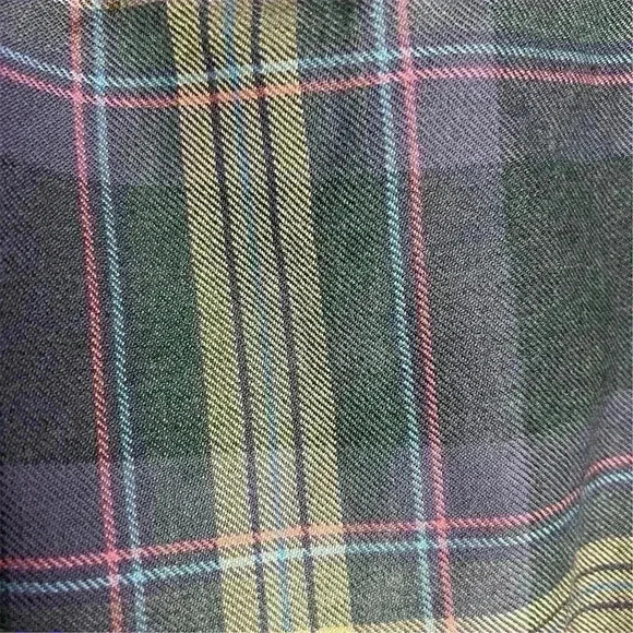 Vintage Al Jean Canada Inc. plaid pure virgin wool  pleated kilt skirt - Picture 10 of 12